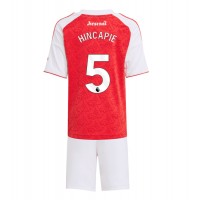 Koszulka piłkarska Arsenal Piero Hincapie #5 Strój Domowy dla dzieci 2025-26 tanio Krótki Rękaw (+ Krótkie spodenki)